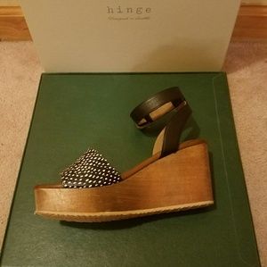 hinge Shoes - Hinge Peek Toe Wedges hinge Shoes - Hinge Peek Toe Wedges